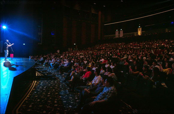 Leading Indian stand-up comedian Kunal Kamra performs to a packed house at BOLLYWOOD PARKS™ Dubai