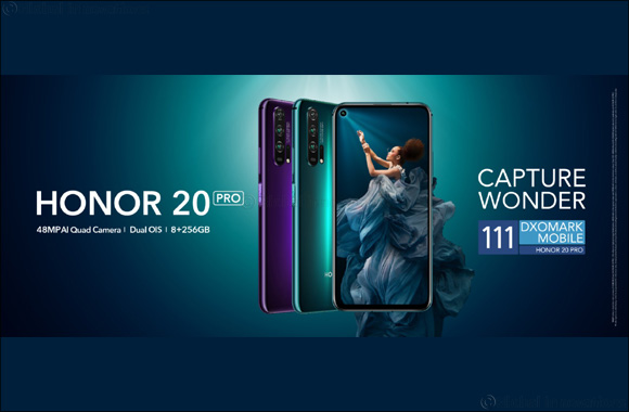 HONOR 20 PRO ranks no. 2 in the world with a score of 111 DxOMark