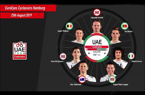 UAE Team Emirates Heads to Germany for Euroeyes Cyclassics Hamburg and Deutschland Tour