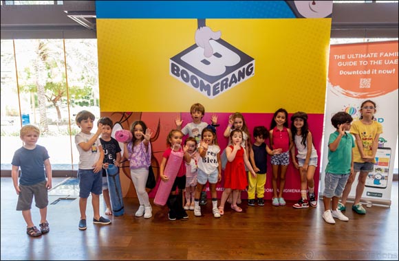 Mums and kids enjoy a barrel of laughs with Boomerang MENA's first laughter yoga session in the UAE