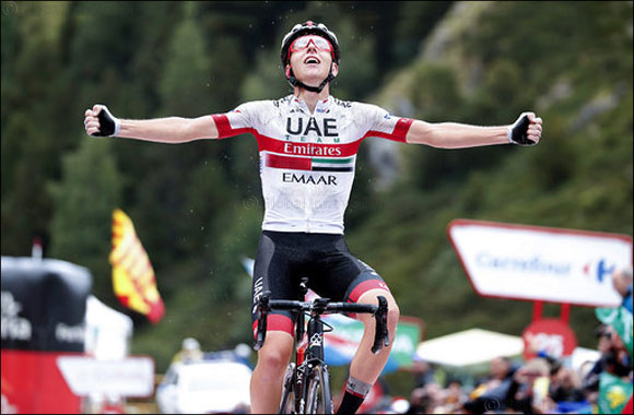 Perfect Pogacar Takes Extraordinary Stage Win for Uae Team Emirates at the Vuelta a Espana