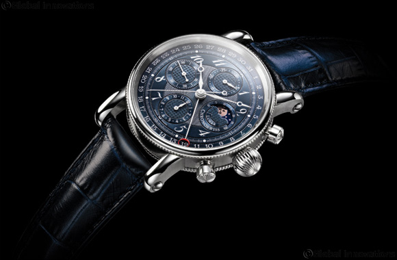 Chronoswiss adds beauty in blue to Sirius Chronograph Moon Phase collection