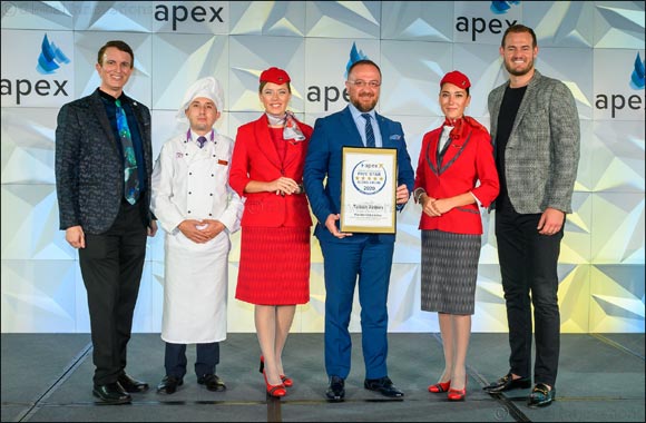Turkish Airlines named 2020 Five Star Global Airline at APEX Awards