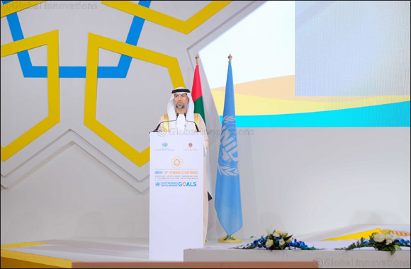 UAE's Minister Al Mazrouei Announced President of the Unido General Conference in Abu Dhabi