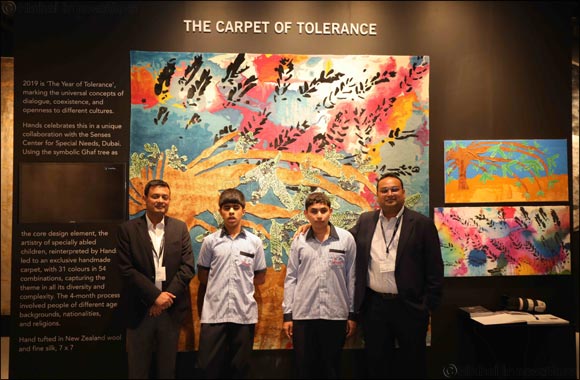 Carpet of Tolerance' created by Hands and Senses revealed at Downtown Design, Dubai