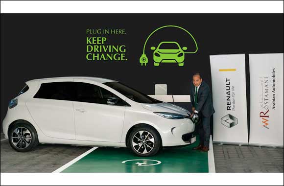 Arabian Automobiles Renault Contributes to a Greener Dubai by Installing Electric Vehicle Charging Station