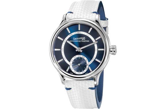Eberhard & Co. Traversetolo Vitre in blue dial makes stunning impact