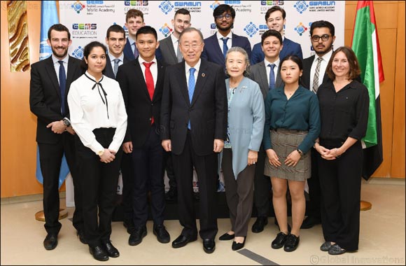 Former United Nations Secretary-General Ban Ki-moon delivers keynote speech at inaugural GWAMUN conference