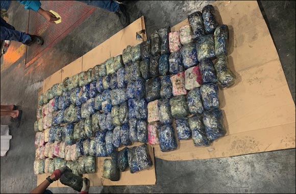 Dubai Customs thwarts smuggling of 73 kg of crystal meth concealed in vehicle parts shipment