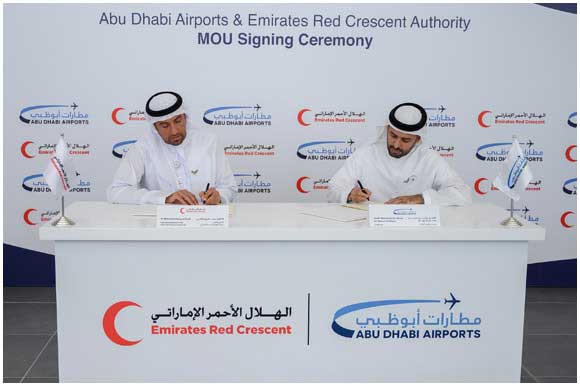 Abu Dhabi Airports and the Emirates Red Crescent Authority Sign New Agreement to Cooperate in Charitable and Humanitarian Initiatives