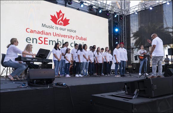 Canadian University Dubai enSEmble Choir Rocks at DSF's ‘Market Outside the Box' Event