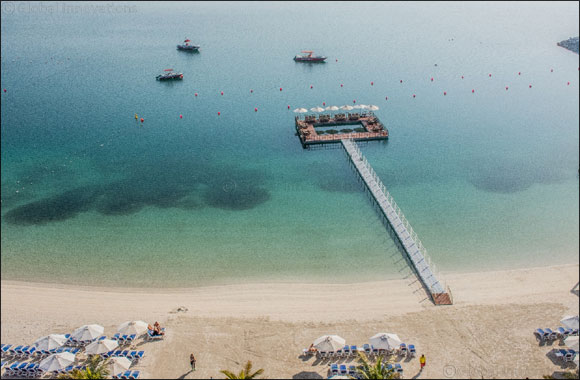 Make a Splash in 2020 at the New Floating Sea Pool at Doubletree by Hilton Resort & Spa Marjan Island