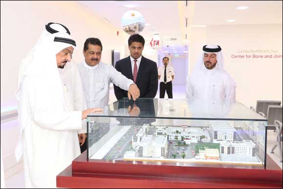 His Highness Sheikh Humaid Bin Rashid Al Nuaimi Visits Thumbay Medicity