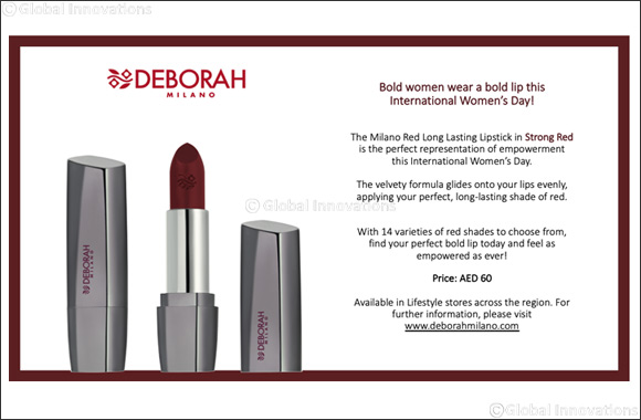 Deborah Milano - International Women's Day - Milano Red Long Lasting Lipstick