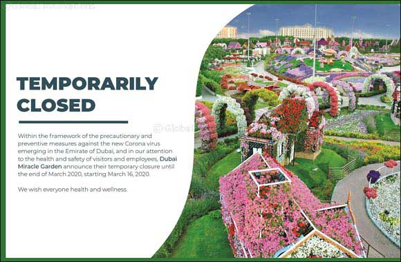 Dubai Miracle Garden & Dubai Butterfly Garden Announces Temporary Closure