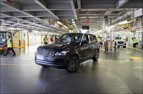 First Range Rover Made Under Social Distancing Measures  Comes Off Jaguar Land Rover's Solihull Production Line