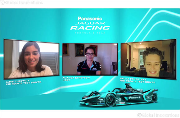 Panasonic Jaguar Racing Rookie Test Drivers Jamie Chadwick and Sacha Fenestraz Join Re:charge @ Home