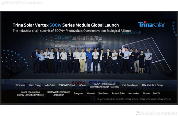 Trina Solar Unveils Vertex 600w Series Module and Expects Mass Production of 550w Series Later in Year