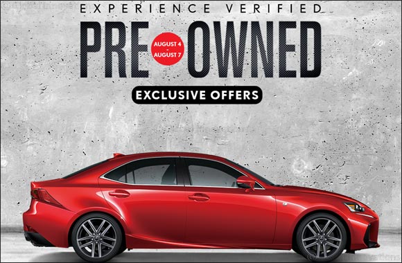 Save up to AED 25,000 on Pre-Owned Lexus Cars with Al-Futtaim Auto Fest