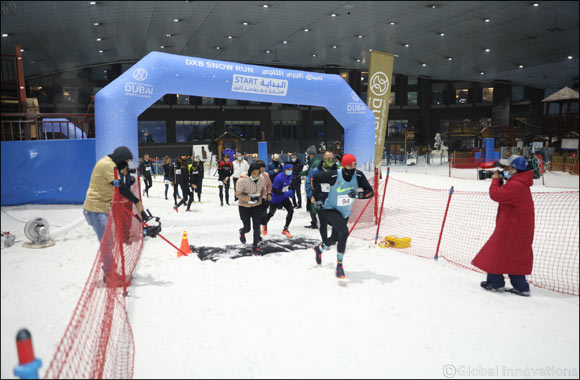 Emirati Al Nuaimi and Gemany's Hansske top the charts in the DXB Snow Run at Ski Dubai