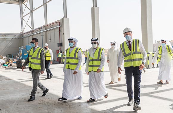 Heads of Ajman Municipality and Ministry of Climate Change and Environment Inspect Region's first Emirates Refuse-Derived Fuel plant