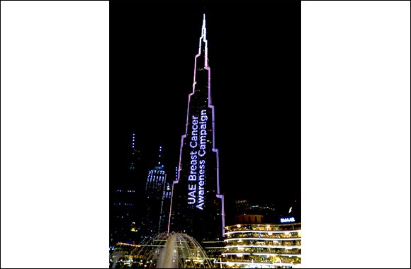 Burj Khalifa Shines in Pink in Biggest Worldwide Visual Campaign for Breast Cancer Awareness