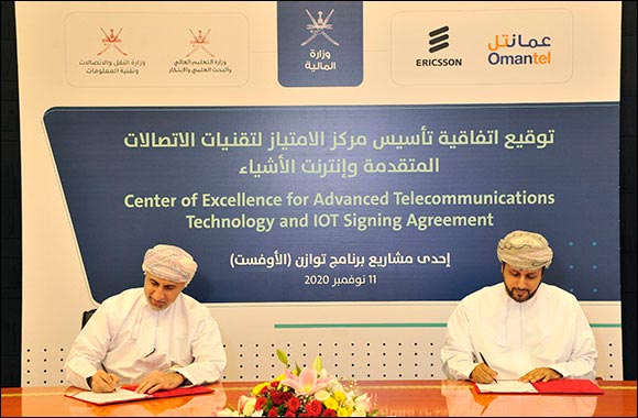 Oman's Ministry of Finance signs agreement to establish a Center of Excellence for Advanced Telecommunications technology and IOT with Ericsson