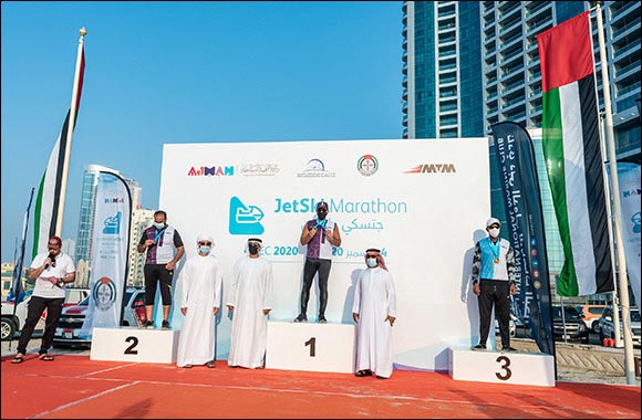 His Highness Sheikh Abdulaziz bin Humaid Al Nuaimi wins the UAE Jet Ski Marathon