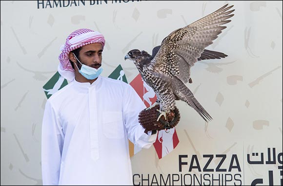 Sheikh Hamdan's Falcon named Antar Finished Strong at Fazza Championship for Falconry in Dubai