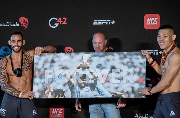 UFC star Santiago Ponzinbbio pays tribute to hero Diego Maradona ahead of UFC Fight Island Triple Header Opener in Abu Dhabi