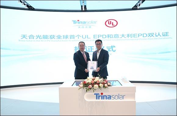 Trina Solar First PV Manufacturer to Obtain a Dual Environmental Protection Certification