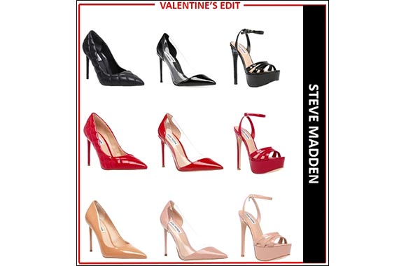 Red, Blush and Black - Steve Madden Is Ready to Celebrate Valentine's Day With the Quintessential Colours of the Occasion