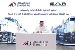 Etihad Rail and Saudi Railway Company (SAR) to Cooperate in the Exchange of Services and Training
