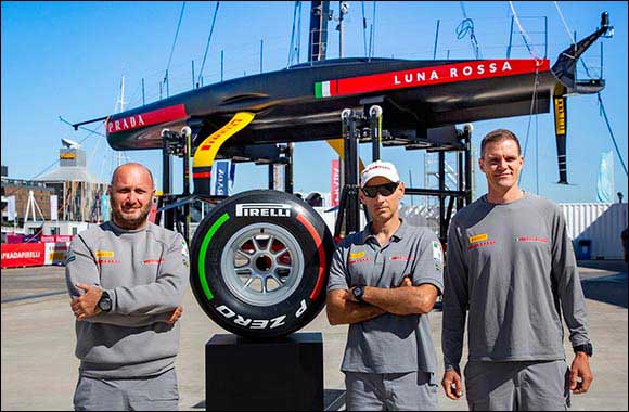 A Pirelli Formula 1 Tyre Signed by the Luna Rossa Team Auctioned for Charity