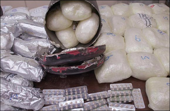 Sharjah Customs Foils Smuggling Attempt of 93 kg of Crystal Meth, 3,000 Methadone Tablets
