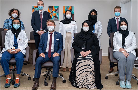 On the French National Day, Ambassador of France to the UAE Thanks the Frontline Staff at Sheikh Khalifa Medical City for Their Efforts During the Pandemic