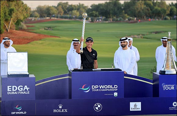 Collin Morikawa makes History with Double Triumph at  DP World Tour Championship, Dubai