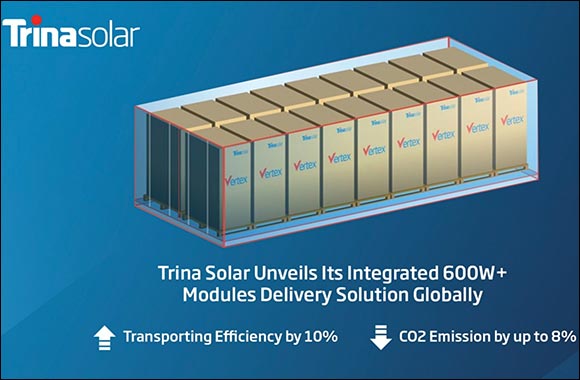 Trina Solar Unveils Its Integrated 600W+ Modules Delivery Solution Globally