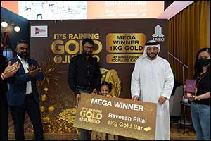 Jumbo's Biggest Raffle Draw Awards UAE Shoppers 1KG Gold