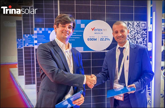 Trina Solar and Al-Raebi Sign First N-Type Vertex Deal in Middle East During WFES 2022