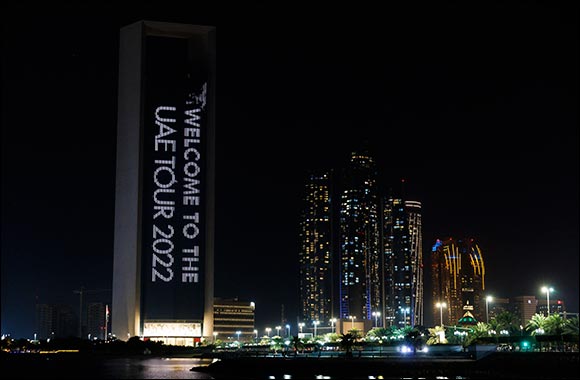 UAE Team Emirates Squad Illuminate Abu Dhabi Ahead of UAE Tour