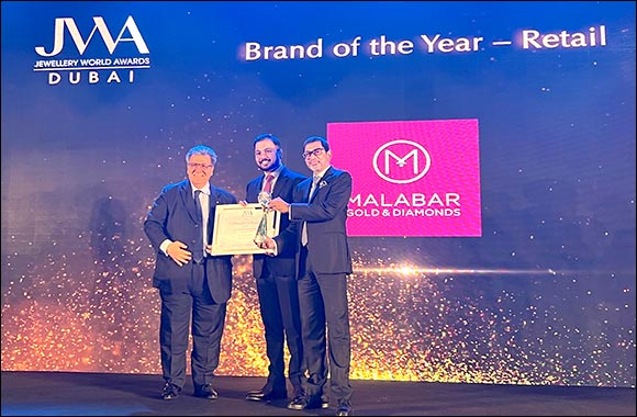 Malabar Gold & Diamonds Wins ‘Brand of the Year - Retail' at Jewellery World Awards Dubai 2022