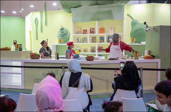 Children take Charge of the Kitchen during a Live Cooking Demo at 13th Sharjah Children's Reading Festival