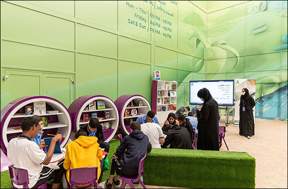 Don't Miss the Bookworm-Shaped Sharjah Public Library Pavillion at SCRF 2022!