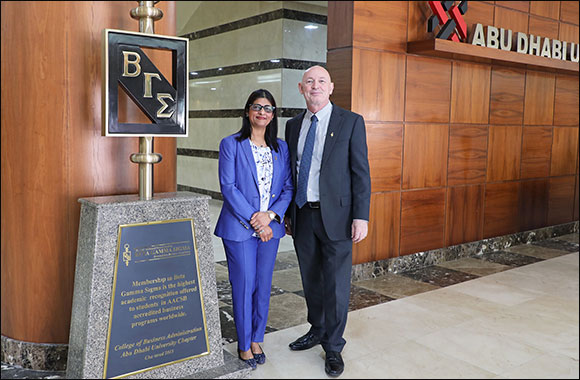 Abu Dhabi University's BGS Chapter receives the Gold Outstanding Chapter' Award