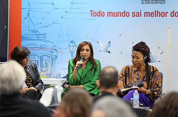 Bodour Al Qasimi Discusses Challenges and Opportunities in Brazil's Publishing Sector; Attends Launch of PublisHer in São Paulo