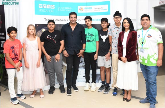 GEMS World Academy – Dubai Hosts Cricket Great Wasim Akram and Desert Super League