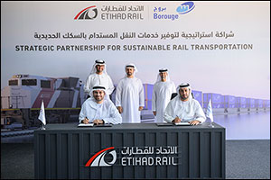 Theyab Bin Mohamed Witnesses the Signing of a Strategic Partnership between Etihad Rail and Borouge  ...