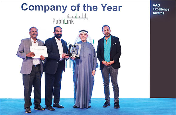 Publilink Wins the Coveted  Company of the Year Award' at AAG Excellence Awards