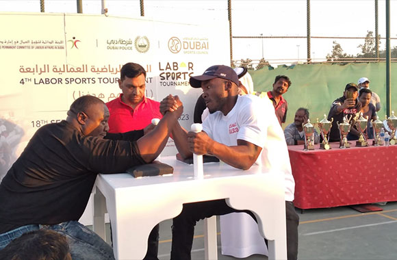 ENOC & Dulsco win Arm Wrestling's Titles of the 4th Labor Sports Tournament